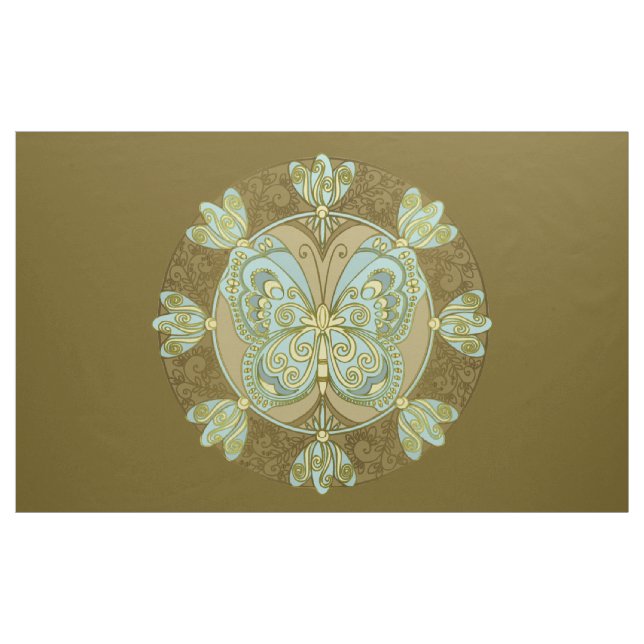 Butterfly Mandala - Fabric (Yard)