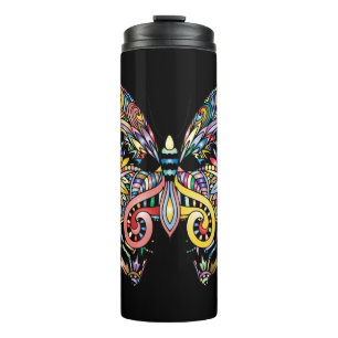 Butterfly Mandala Thermal Tumbler