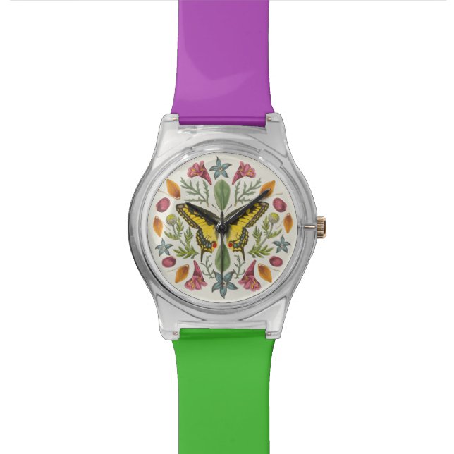 Butterfly Mandala Watch (Close Up)