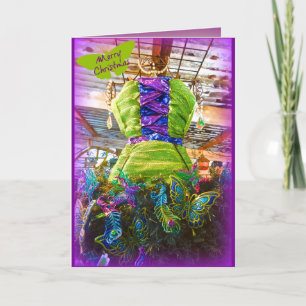 Butterfly Mannequin Dress Form Christmas Tree Holiday Card