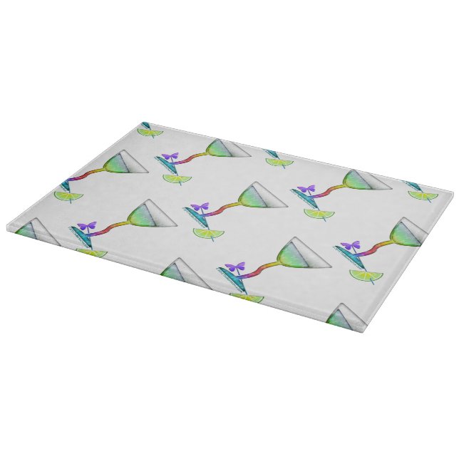 Butterfly Martini Glass Cutting Boards (Corner)