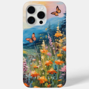Butterfly meadow colourful painted IPhone case