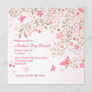 Butterfly Meadow Mother's Day Invitation