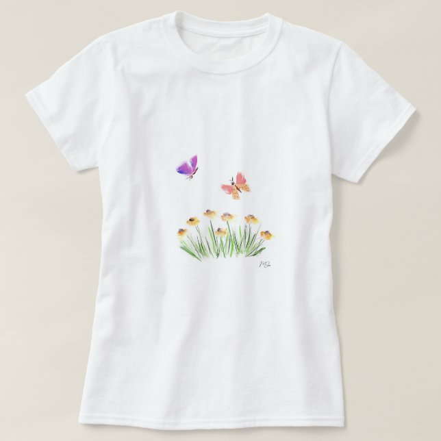 Butterfly meadow T-Shirt (Design Front)