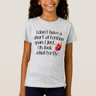 Butterfly meme, Short Attention Span Butterfly T-Shirt