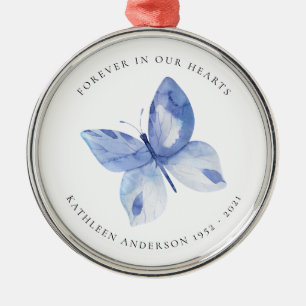 Butterfly Memorial Metal Tree Decoration
