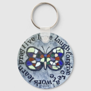 Butterfly Message Key Ring