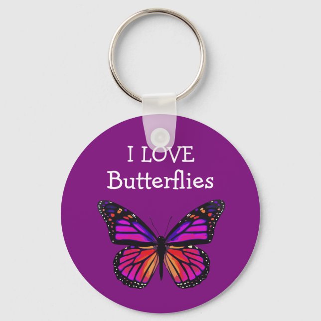 Butterfly Message Keychains (Front)