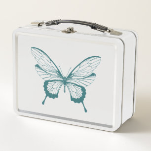 Butterfly Metal Lunch Box