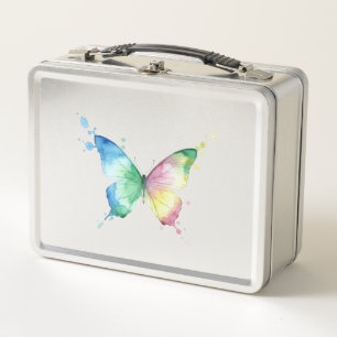 Butterfly Metal Lunch Box