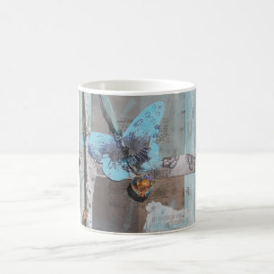 Butterfly Mixed Media Art Coffee Mug