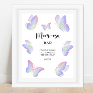 Butterfly \ Mom-osa bar  Poster