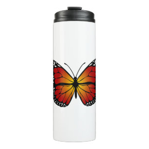 Butterfly Monarch Abstract Artistic Line Art Thermal Tumbler