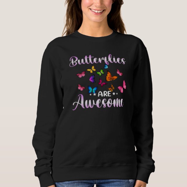 Butterfly Monarch Insect Pretty  3 Sweatshirt (Front)
