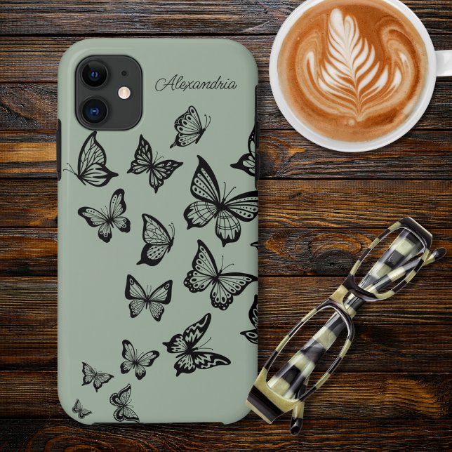 Butterfly Monogram  Case-Mate iPhone Case (Creator Uploaded)