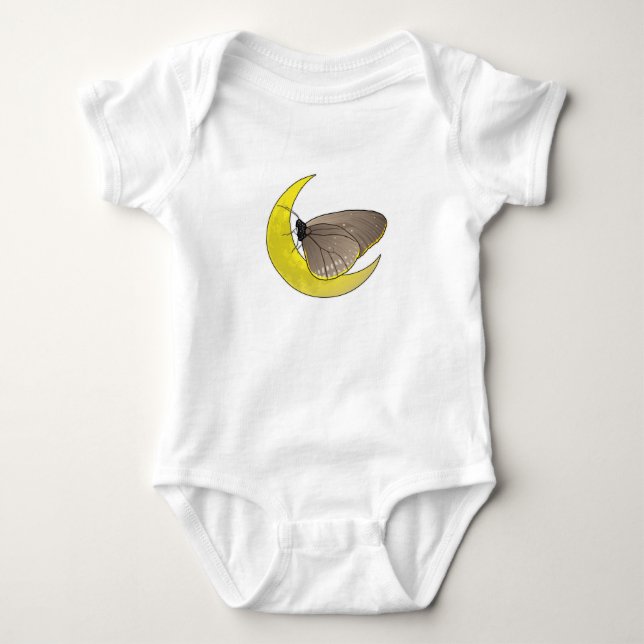 Butterfly Moon Baby Bodysuit (Front)