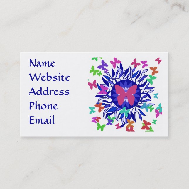 BUTTERFLY MOON business cards (Front)