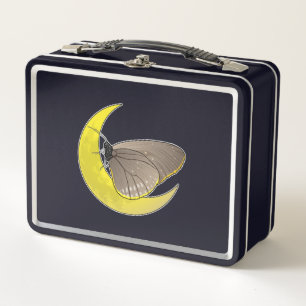 Butterfly Moon Metal Lunch Box
