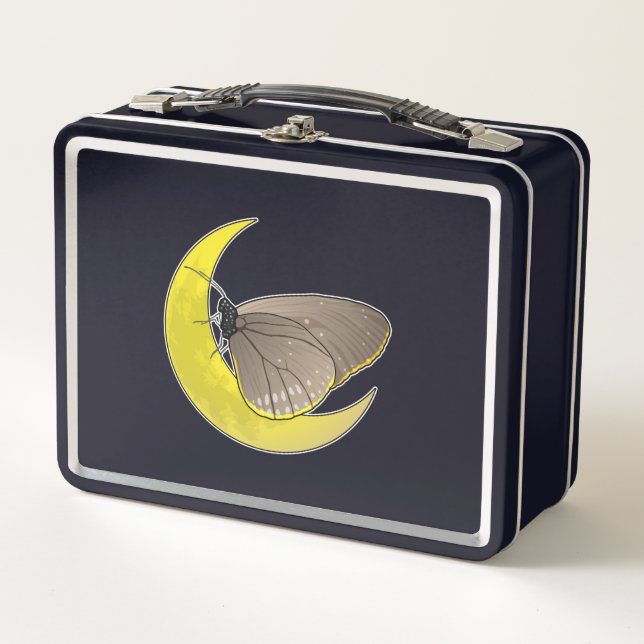 Butterfly Moon Metal Lunch Box (Front)