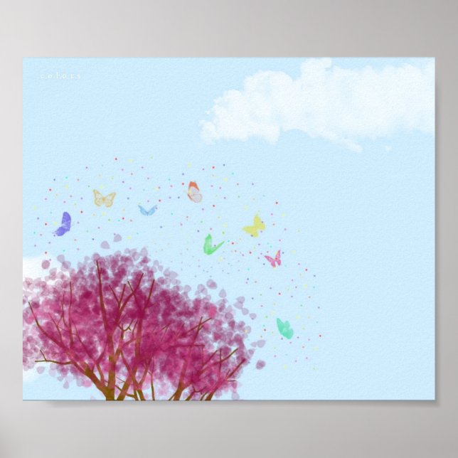 Butterfly Morning Poster (Front)