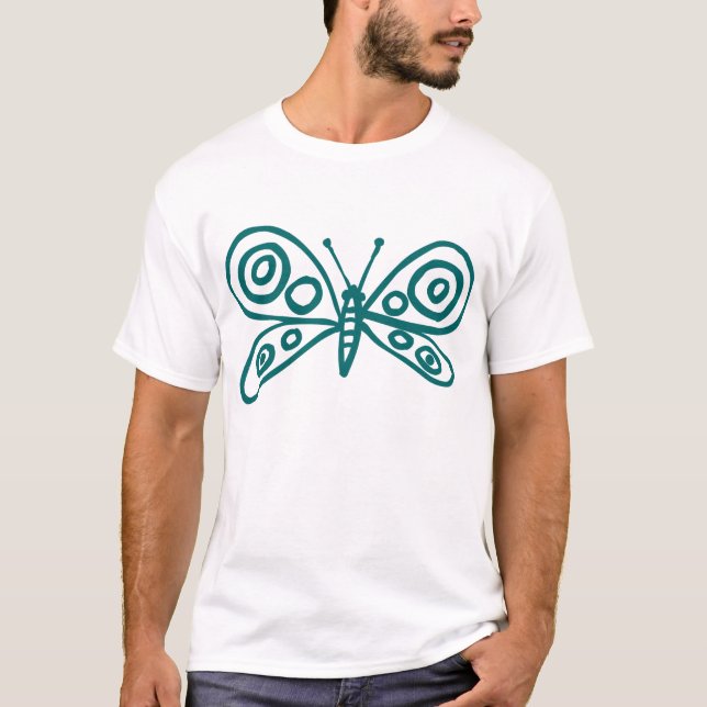 Butterfly - Moss Green T-Shirt (Front)