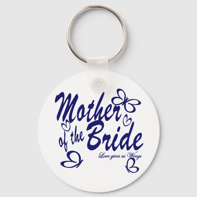 Butterfly/Mother of the Bride Key Ring (Front)
