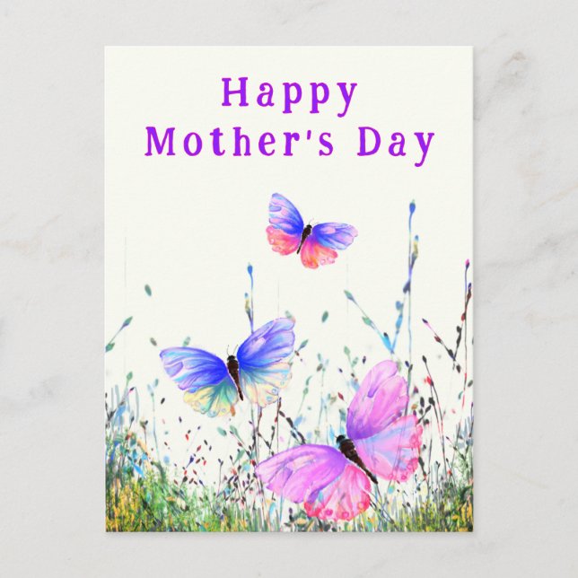 Butterfly Mother's Day Card (Front)