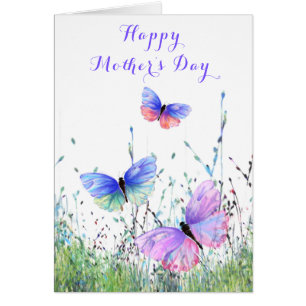 Butterfly Mother's Day Card - Customisable