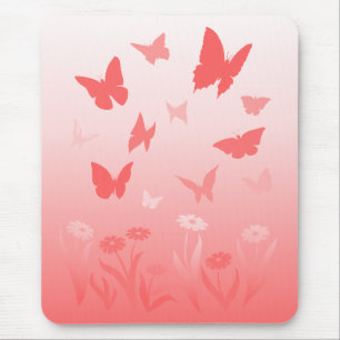 Butterfly Mousepad Keepsake Pink Butterfly Gift