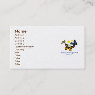 Butterfly MT Business Card