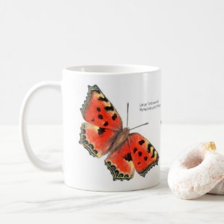 Butterfly Mug: Large Tortoiseshell Coffee Mug