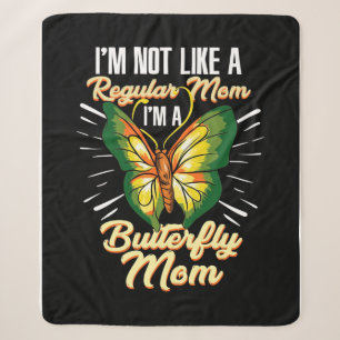 Butterfly Mum Gift, Mum Birthday Gift,Mother's Day Sherpa Blanket