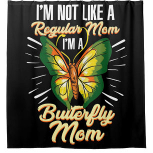 Butterfly Mum Gift, Mum Birthday Gift,Mother's Day Shower Curtain
