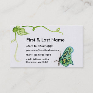 Butterfly Mummy Custom Photo Calling Playdate Card