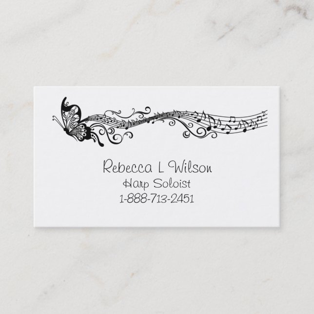 Butterfly Music Business Card (Front)