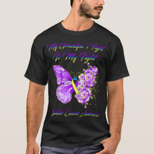 Butterfly My Grandpa’s Fight Is My Fight Bladder C T-Shirt
