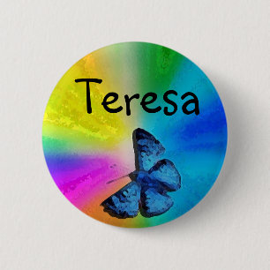butterfly name badge