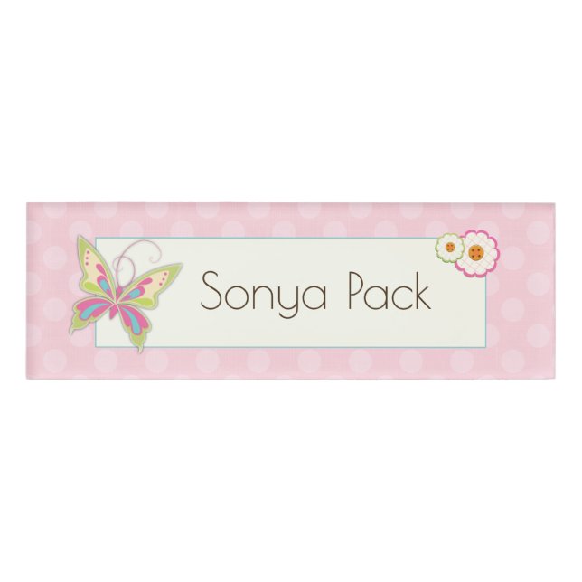 Butterfly Name Tag (Front)