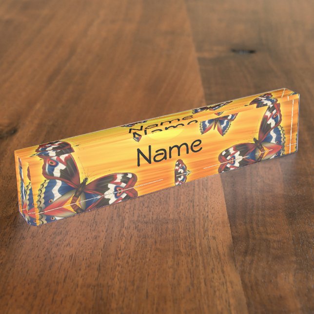 Butterfly Nameplate (Side)