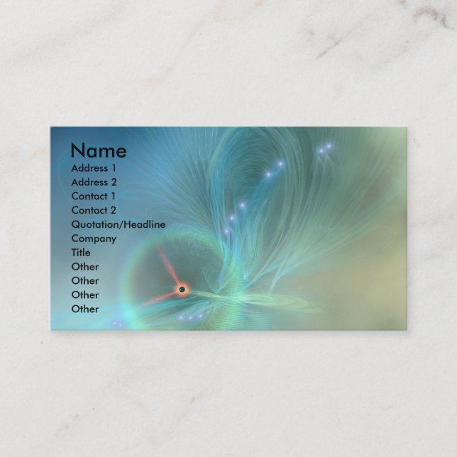 BUTTERFLY NEBULA BUSINESS CARD (Front)
