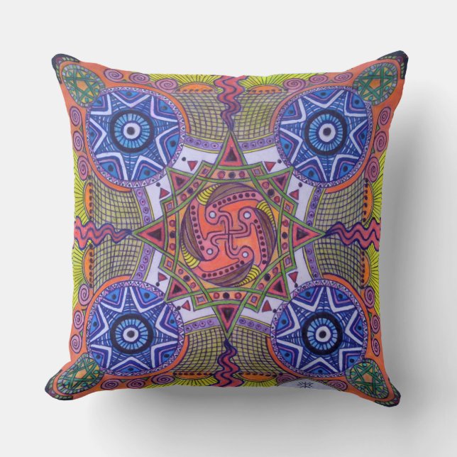 "Butterfly Nebula" (drawing) Cushion (Front)
