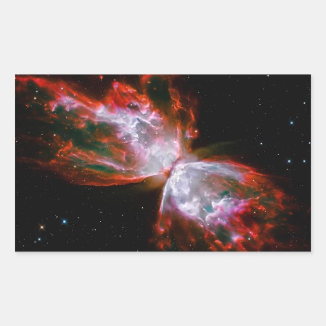 Butterfly Nebula in Scorpius Constellation Rectangular Sticker (Front)