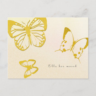 Butterfly New Address For Her Custom Postcard