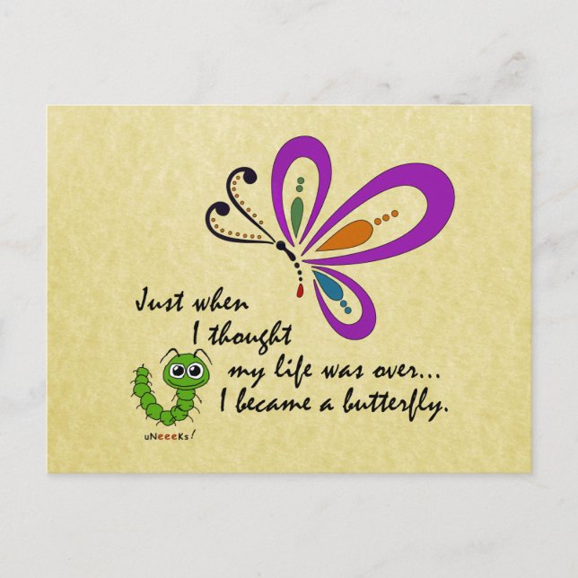 Butterfly New Beginnings Postcard (Front)