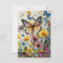 Butterfly Note Card