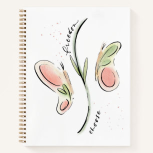 Butterfly Notebook   Choose Freedom Wisdom