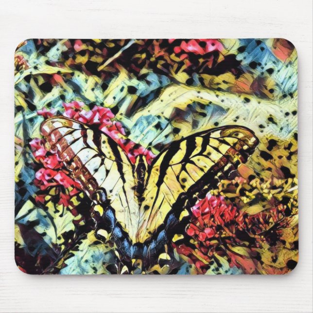 Butterfly o Butterfly Mouse Mat (Front)