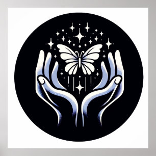 Butterfly of Hope - A Symbol of Gentle Resilience Poster