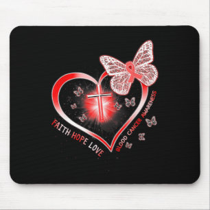 Butterfly Of Hope Faith And Love For Blood Cancer Mouse Mat