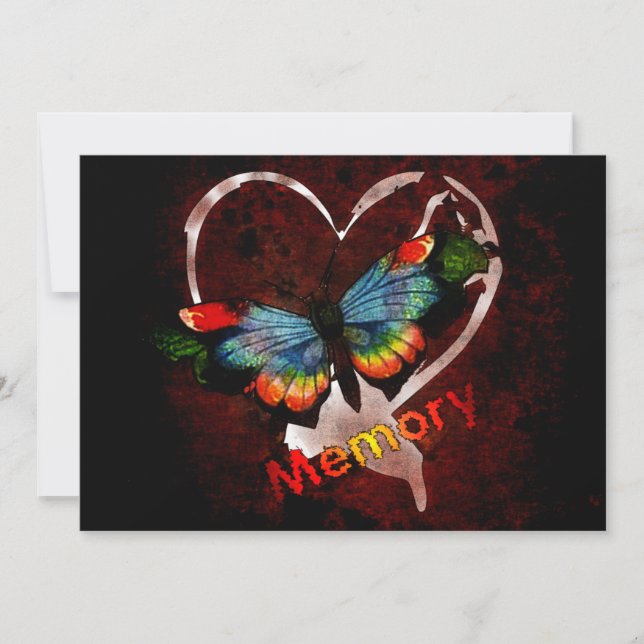 Butterfly Of Memory Invitation (Front)